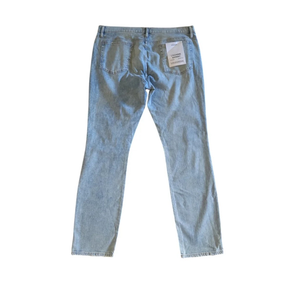 Frame Men's Denim L'Homme Skinny Fit Mid Rise Light Wash Distressed Jeans Sz 38 - Picture 6 of 16